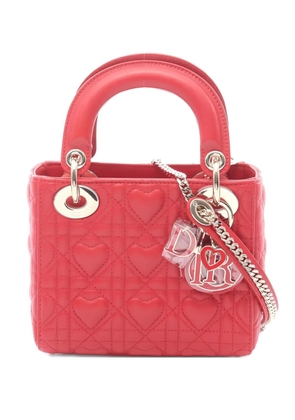 Christian Dior Pre-Owned 2010s Lady Dior two-way mini bag - Red