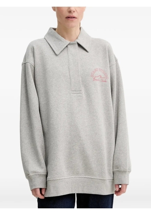 STAND STUDIO collar graphic sweatshirt - Grey