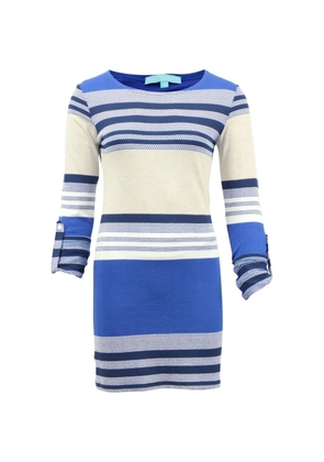 Melissa Odabash striped mini dress - Blue
