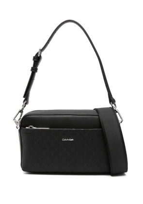 Calvin Klein monogram crossbody bag - Black