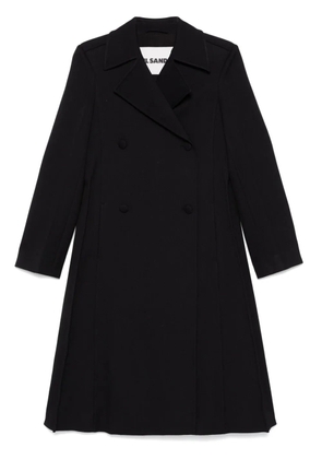Jil Sander Pre-Owned double-breasted coat - Black