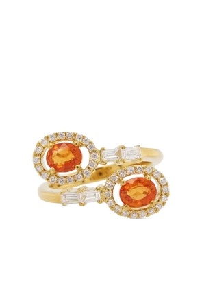 HYT Jewelry 18kt yellow gold sapphire and diamond ring