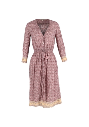 Vanessa Bruno printed buttoned midi dress - Red