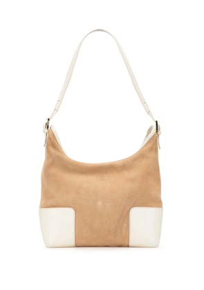 Loewe Pre-Owned 2010-2025 Suede Anagram shoulder bag - Brown