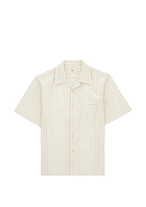 Fortela open collar striped shirt - Neutrals