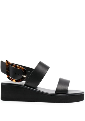 Ancient Greek Sandals 45mm wedged double-strap sandals - Black