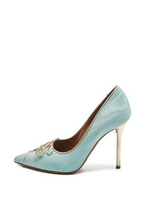 Malone Souliers Bow canvas pumps - Blue