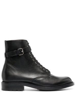 Saint Laurent 20mm Army buckle boots - Black