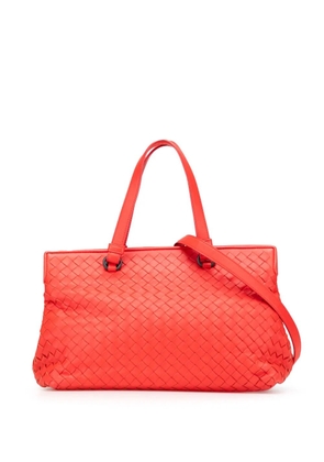 Bottega Veneta Pre-Owned 2012-2025 Nappa Intrecciato satchel - Red