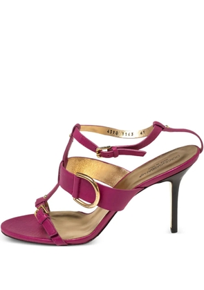 Dolce & Gabbana Pre-Owned 90mm leather sandals - Pink