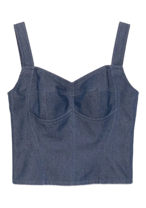 BLAKLACE denim tank top - Blue