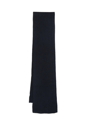 Karl Lagerfeld logo-embroidered scarf - Blue