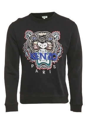 Kenzo Pre-Owned Tiger-embroidery crew-neck sweatshirt - Black