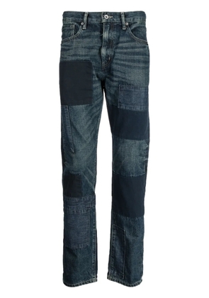 Neighborhood patch-detail washed-denim jeans - Blue