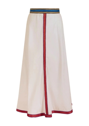 Rosie Assoulin Quartered A-line midi skirt - White