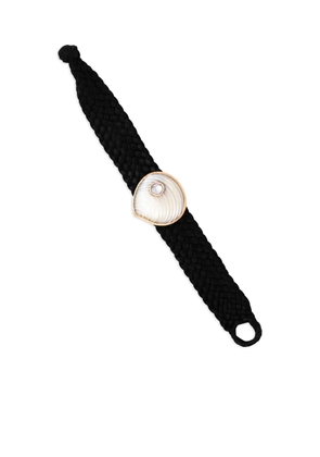 Dezso 18K rose gold large Pearl Shell diamond bracelet