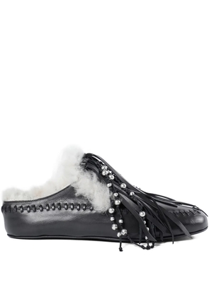 Ann Demeulemeester Olai fringed mules - Black