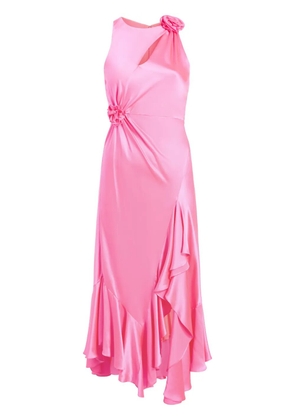 Cinq A Sept flower-detail silk midi dress - Pink