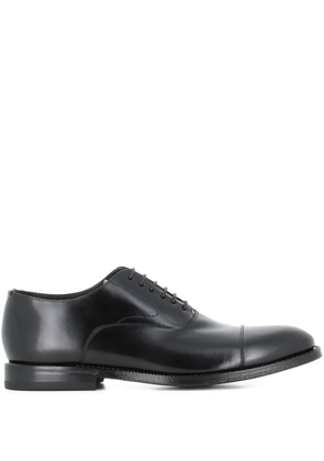 Green George cap-toe Oxford shoes - Black