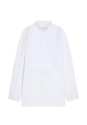DRIES VAN NOTEN Tuxedo cotton shirt - White