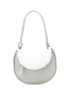 Bottega Veneta Pre-Owned 2012-2025 Small Bicolor Lambskin Intrecciato Gemelli Bag hobo bag - Grey