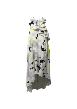 Diane Von Furstenberg Vintage ruffled halter midi dress - White