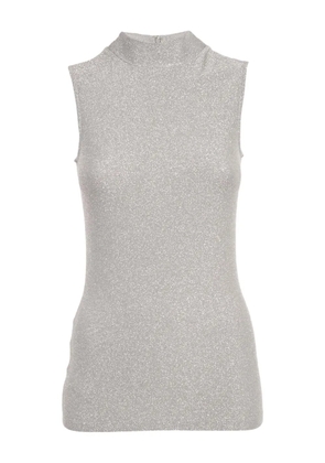 Reiss knit high-neck top - Silver