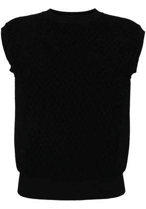 Onefifteen sleeveless knitted top - Black