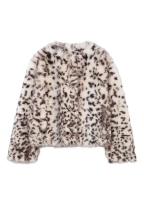 Claudie Pierlot leopard-print long-sleeve jacket - Neutrals