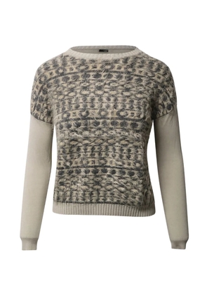 Weekend Max Mara panelled crew-neck sweater - Neutrals
