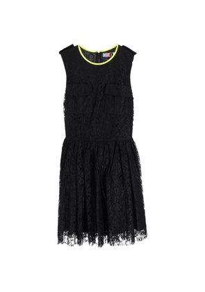 MSGM lace-detail skater mini dress - Black