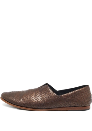 Giorgio Armani Pre-Owned leather loafers - Brown