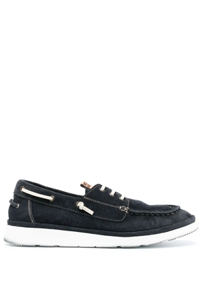 Moma leather boat shoes - Blue