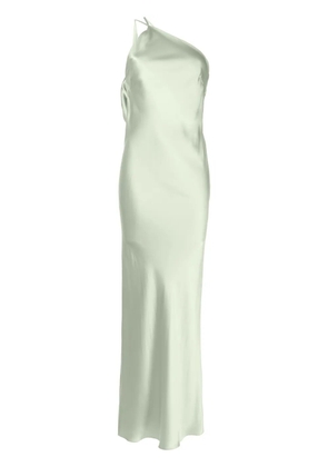 Michelle Mason single-shoulder maxi dress - Green