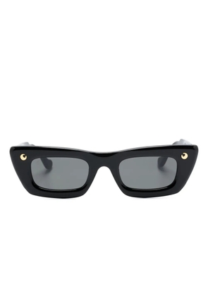 Nanushka Londyn rectangle-frame sunglasses - Black
