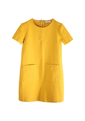 MAX&Co. jersey patch-pocket shift dress - Yellow