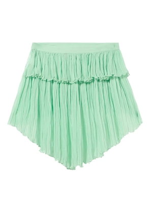 Blumarine asymmetric-hem mini skirt - Green