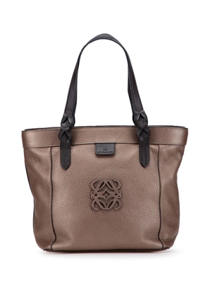 Loewe Pre-Owned 2012 Anagram Leather Fusta tote bag - Brown