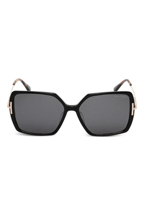 Saint Laurent Eyewear geometric-frame sunglasses - Black