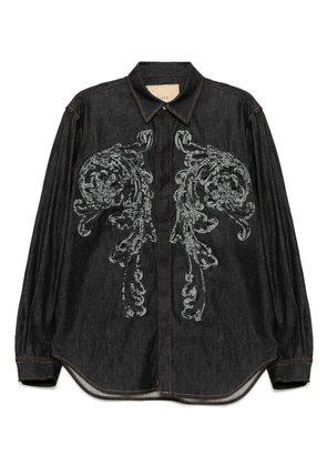 Taakk Sculpture denim shirts - Blue