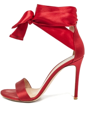 Gianvito Rossi 110mm leather heeled sandals - Red