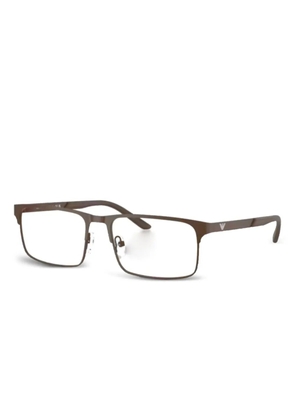 Emporio Armani square-frame glasses - Brown