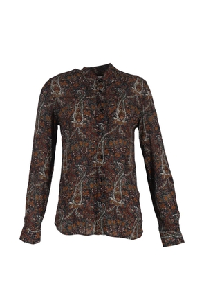 Saint Laurent Pre-Owned paisley-print shirt - Brown