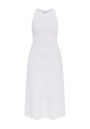 Max Mara Uccio ribbed-knit midi dress - White
