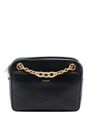 Saint Laurent Pre-Owned 2021 Quilted Lambskin Le Maillon Chain shoulder bag - Black