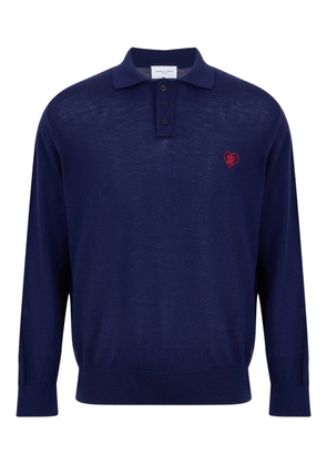 Family First logo-embroidered polo shirt - Blue