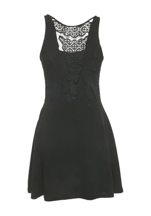 SANDRO lace-inserts dress - Black