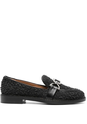 Roberto Festa boucle-texture buckle-detail loafers - Black
