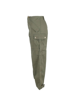 Celine Pre-Owned cargo drawstring trousers - Green
