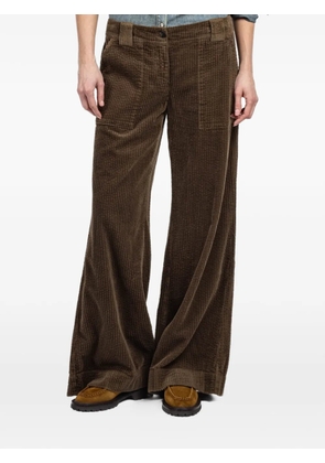 Hannes Roether corduroy pocket trousers - Green